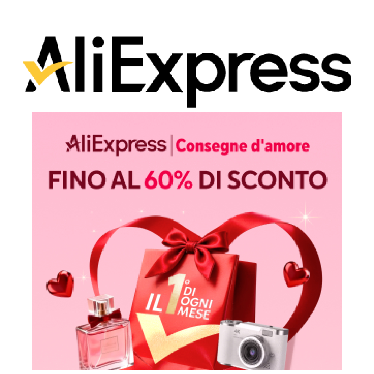 lo shop aliexpress dove accedere agli sconti di san valentino - nerdface