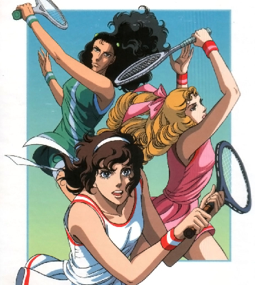 appside-jenny-la-tennista01 le tre protagoniste di jenny la tennista giocano a tennis - nerdface