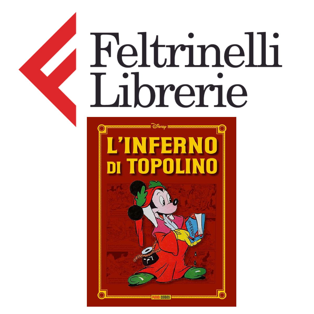lo shop feltrinelli dove acquistare il fumetto l'inferno di topolino - nerdface