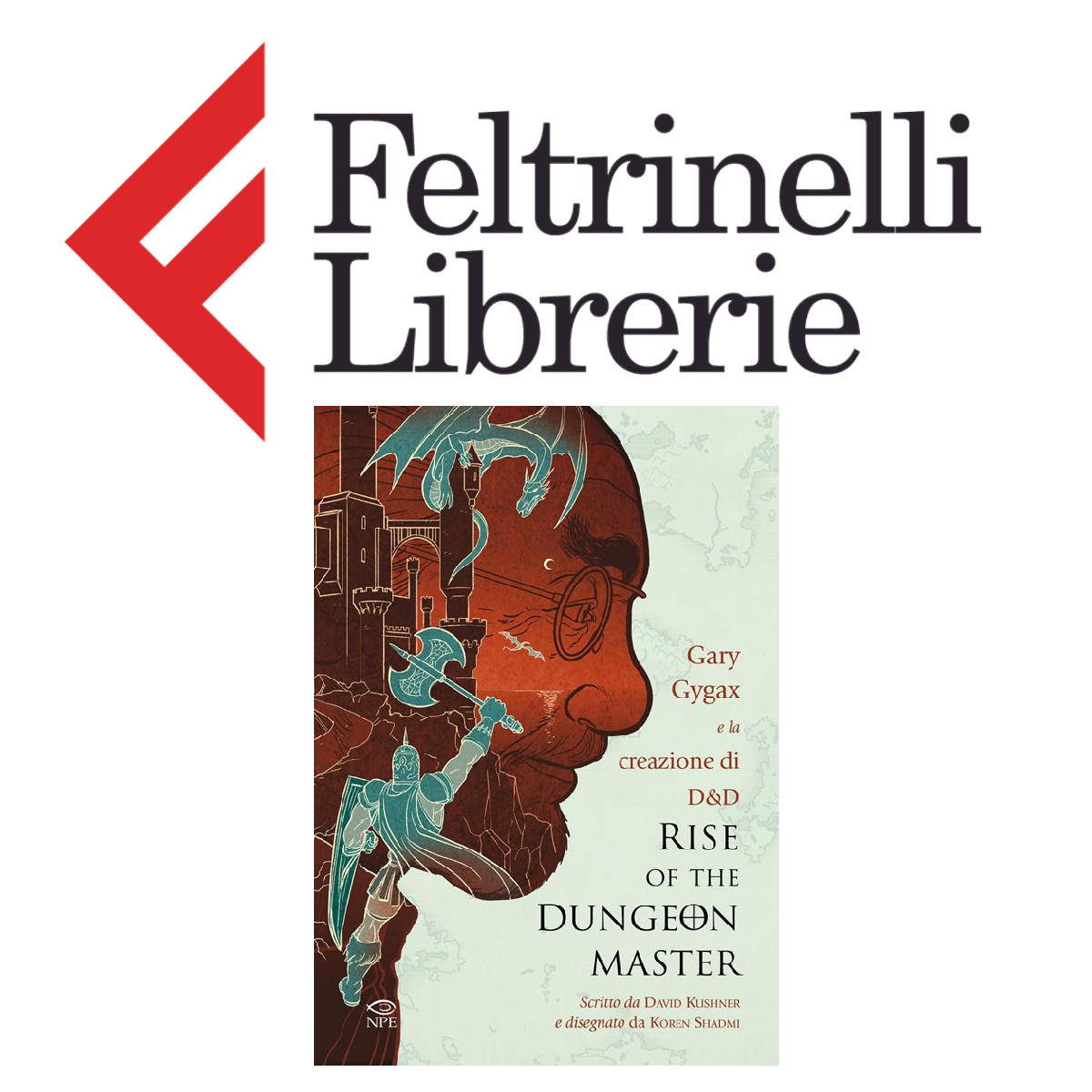 lo shop feltrinelli dove acquistare il libro rise of the dungeon master dedicato a gary gygax - nerdface