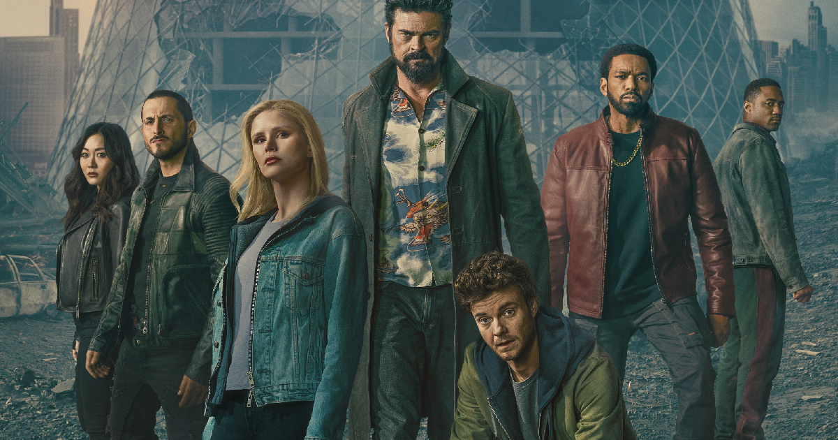 il cast di the boys di fornte alle macerie nel trailer della quinta stagione - nerdface