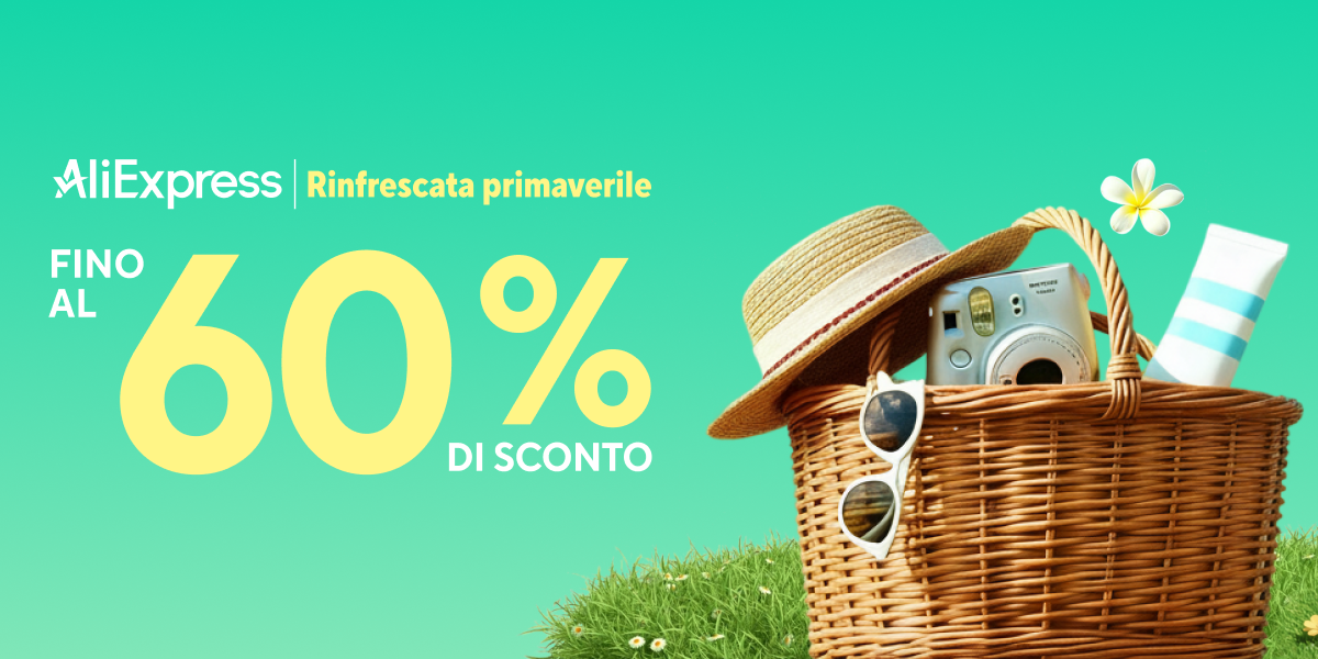 la promo aliexpress rinfrescata primaverile e i codici sconto per i lettori di nerdface - nerdface