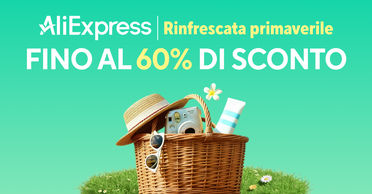 la promo aliexpress rinfrescata primaverile e i codici sconto per i lettori di nerdface - nerdface