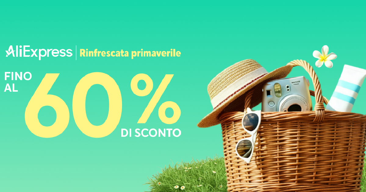 la promo aliexpress rinfrescata primaverile e i codici sconto per i lettori di nerdface - nerdface