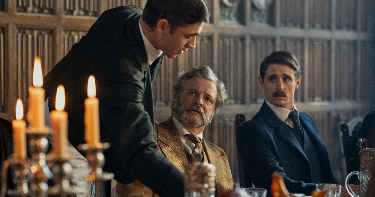 young sherlock serve un uomo a tavola - nerdface