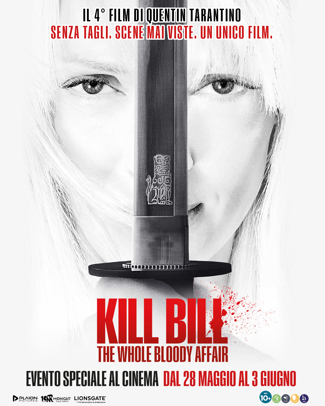 il poster ufficiale di kill bill the whole bloody affair - nerdface