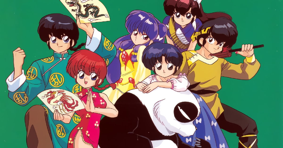 i personaggi principali di ranma 1/2 in posa - nerdface