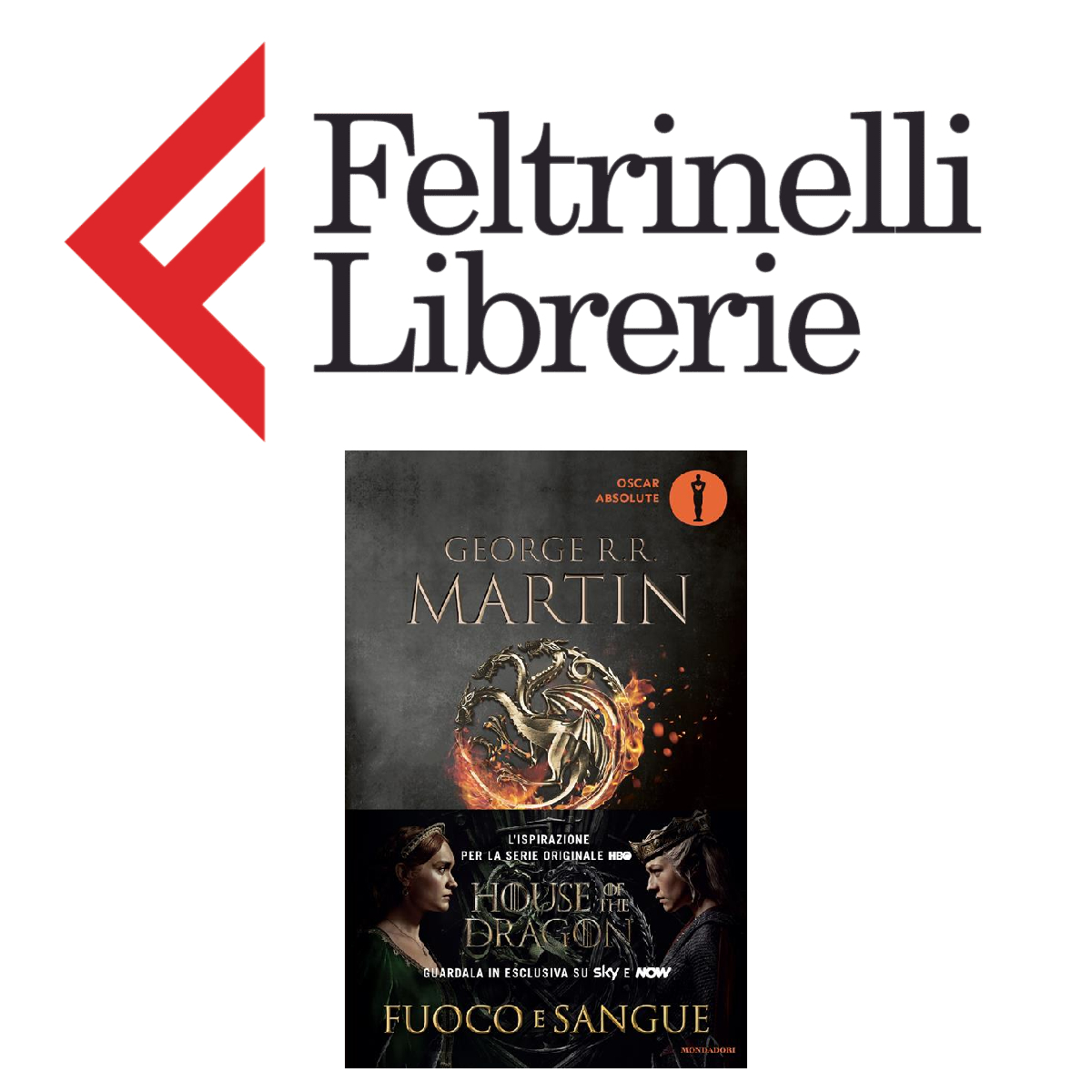 lo shop feltrinelli dove acquistare il libro fuoco e sangue house of the dragon - nerdface