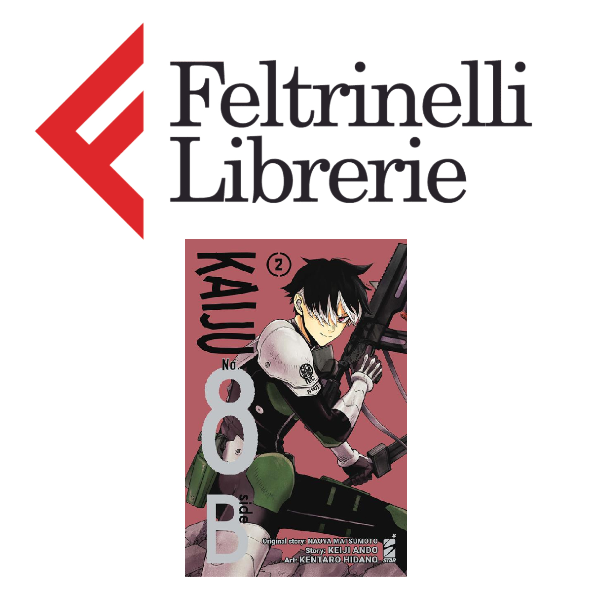 lo shop feltrinelli dove acquistare il volume 2 del manga kaiju no. 8 b-side - nerdface