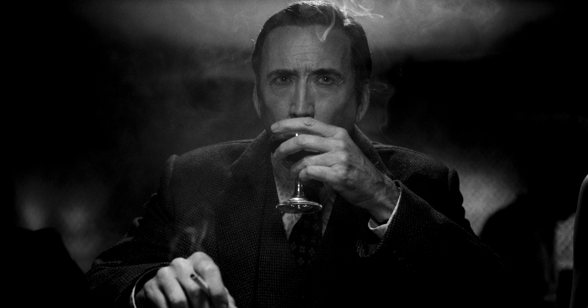 nicolas cage beve un drink nel trailer di spider-noir - nerdface