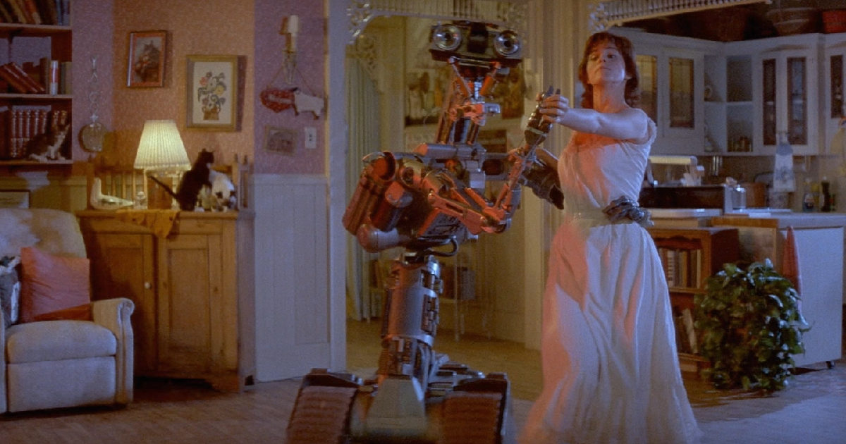johnny 5 balla con una donna in corto circuito - nerdface