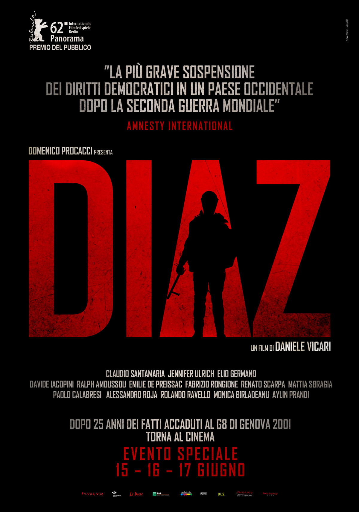 Il poster ufficiale di Diaz - nerdface