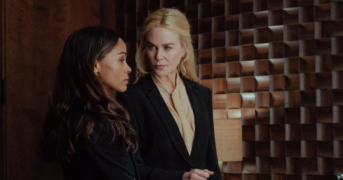 zoe saldana e nicole kidman nel trailer di lioness - nerdface