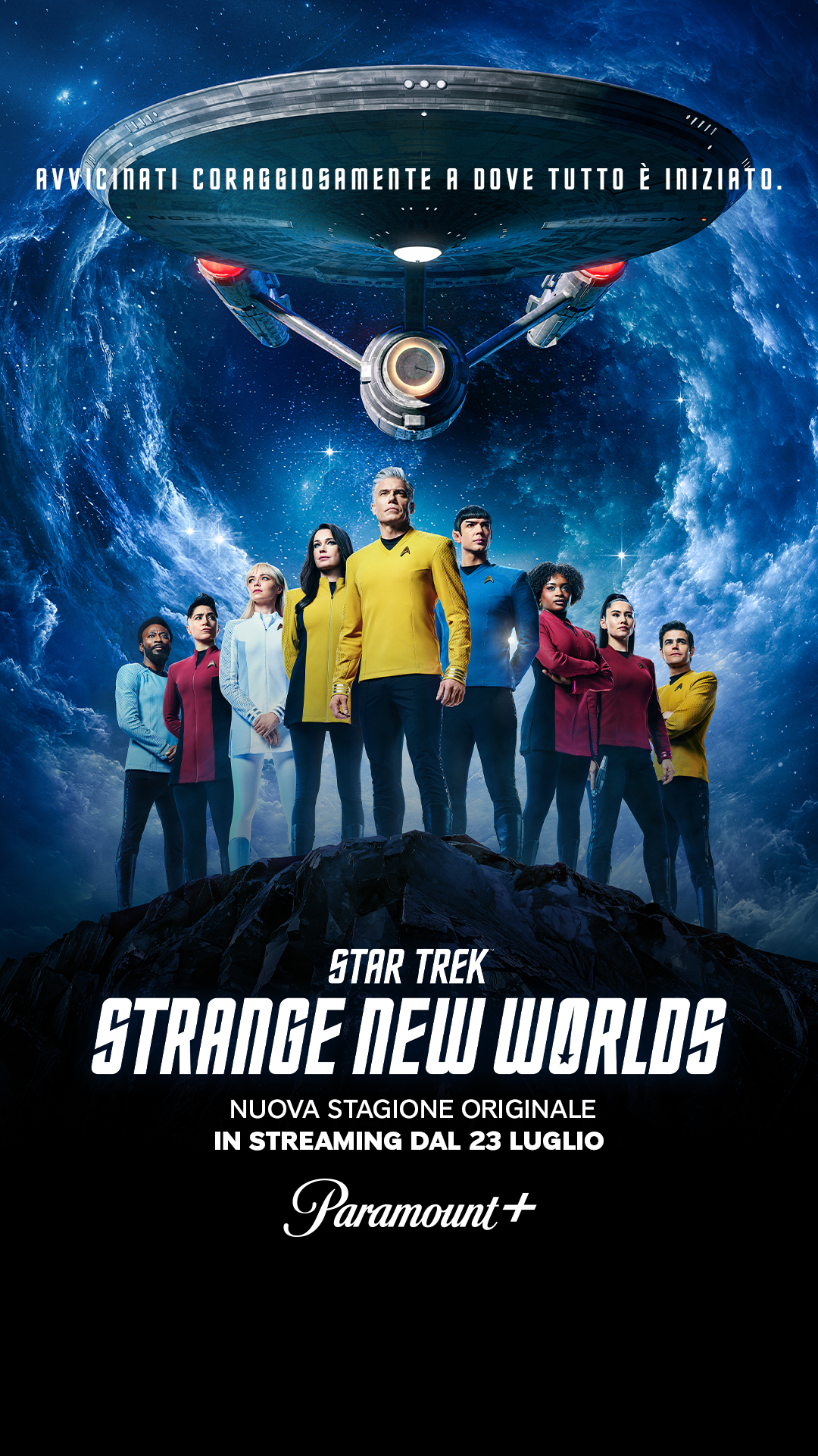 il poster ufficiale della quarta stagione di star trek strange new world - nerdface