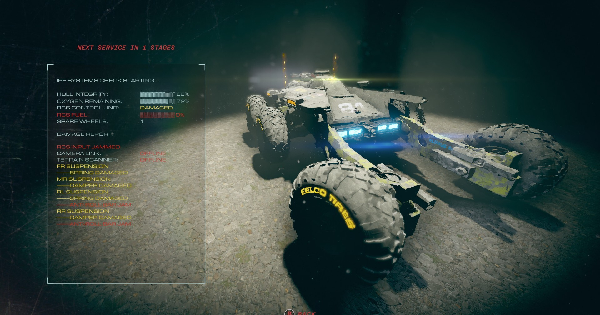 un veicolo spaziale da corsa di exo rally championship - nerdface