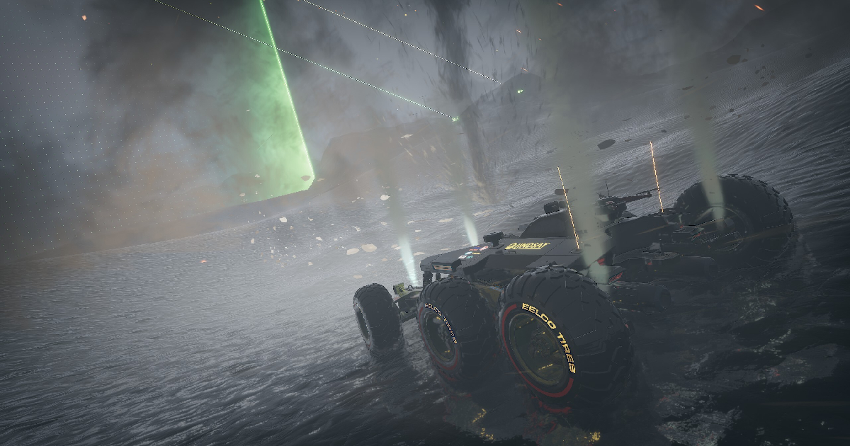 un veicolo spaziale da corsa di exo rally championship - nerdface