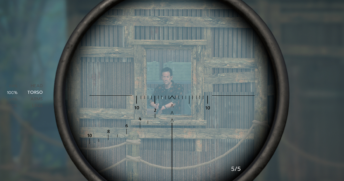 un uomo nel mirino nel trailer di ghost justice - nerdface