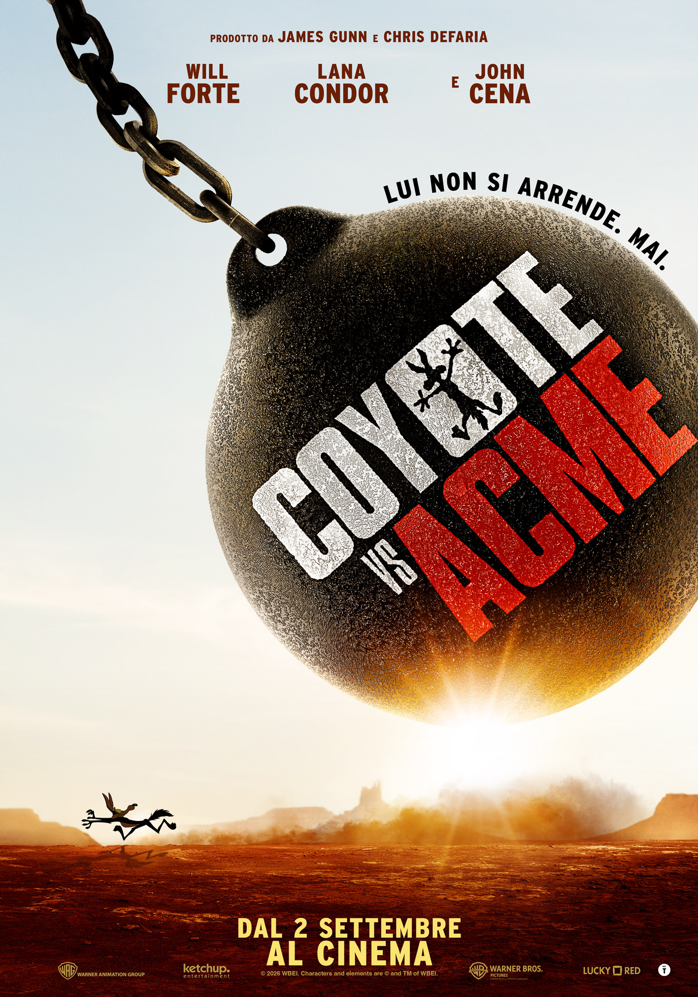 il poster ufficiale di coyote vs acme - nerdface