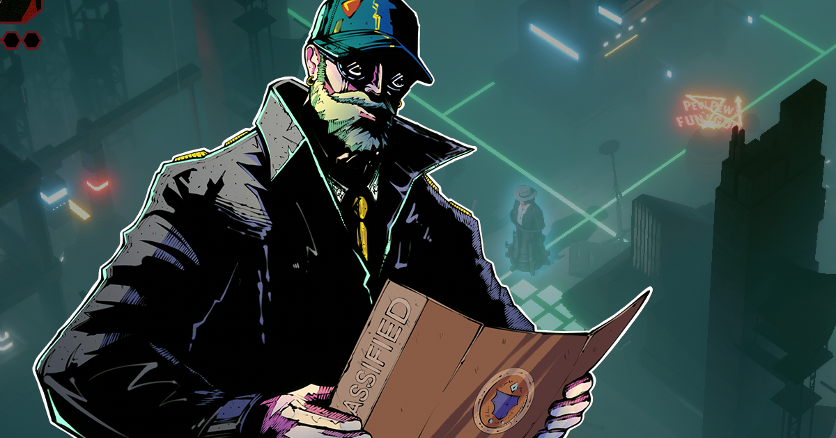 un uomo osserva un dossier in celestial return - nerdface