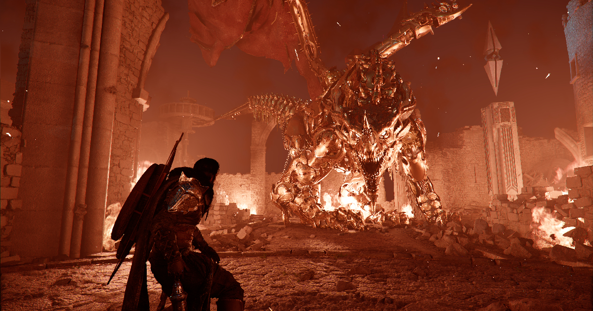 il protagonusta di crimson desert sta per affrontare un drago bello arrabbiato - nerdface