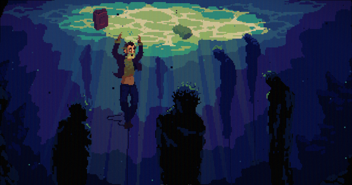 il protagonista di the the drifter è sott'acqua legato a una catena - nerdface