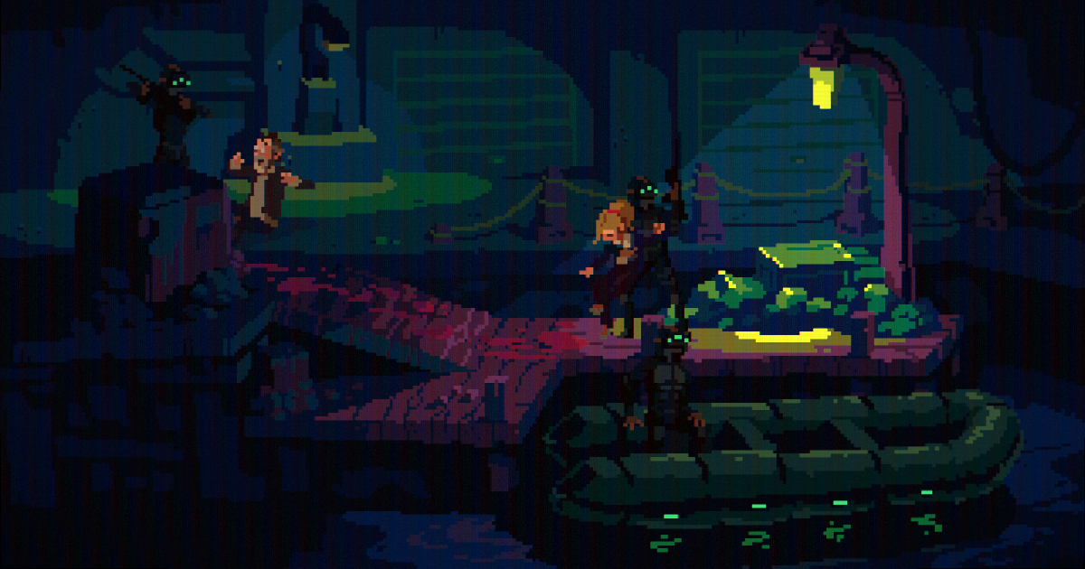 il protagonista di the drifter è circondato da nemici - nerdface