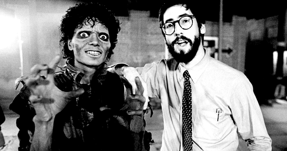 john landis con michael jackson sul set di thriller - nerdface