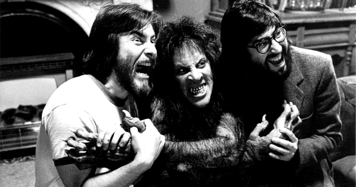 john landis sul set di un lupo mannaro americano a londra - nerdface