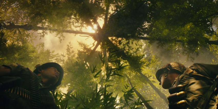 una creatura gigantesta sovrasta le prossime vittime in kong skull island - nerdface