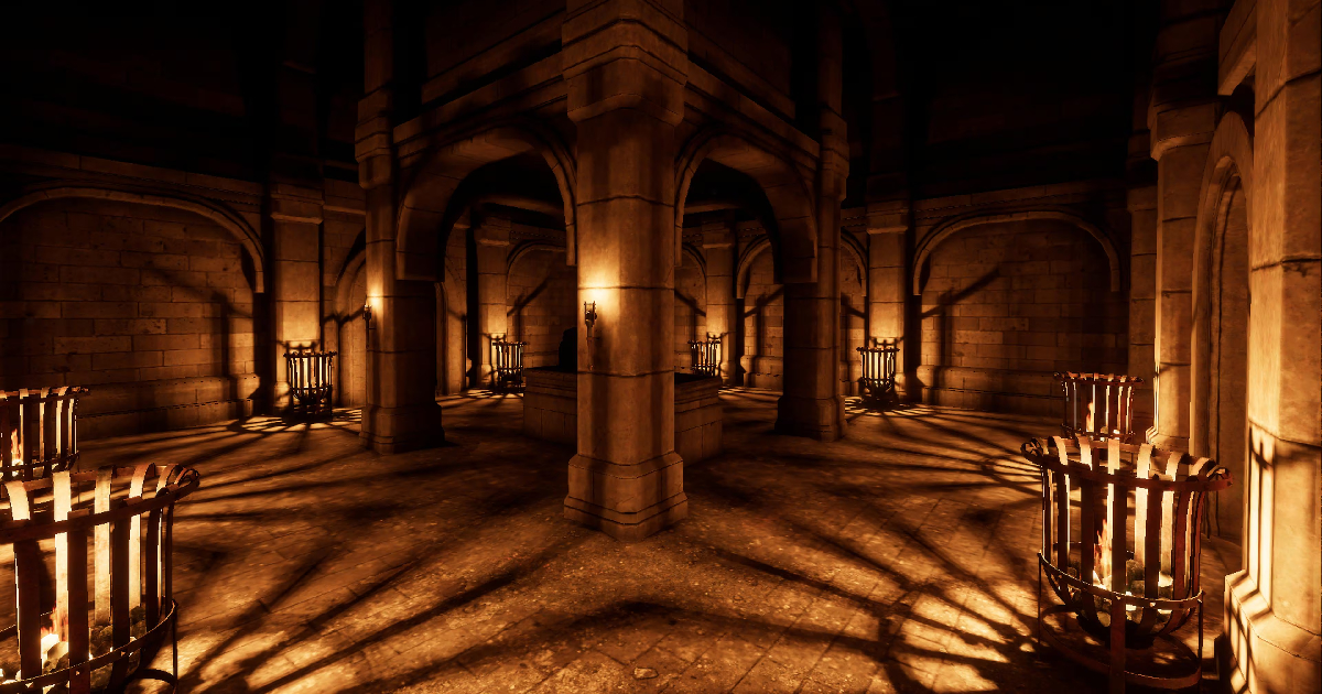 uno scenario illuminato da candele di labyrinthine - nerdface