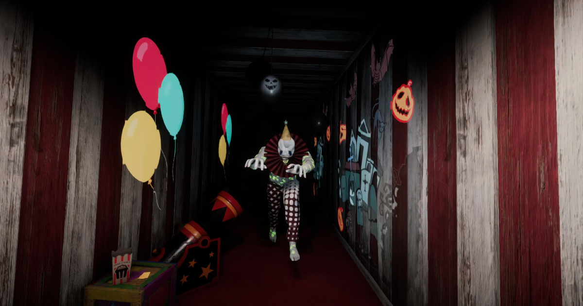 un mostruoso clown protende le braccia in avanti in labyrinthine - nerdface