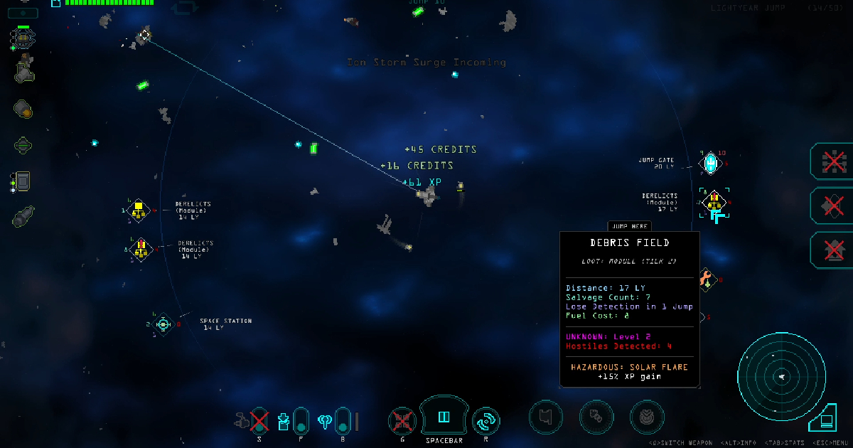 una scena di gioco di void salvage - nerdface