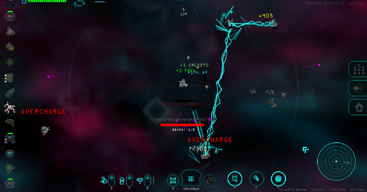 una scena di gioco di void salvage - nerdface