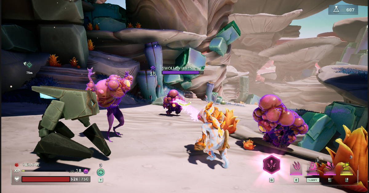 un combattimento di gioco di voidling bound - nerdface