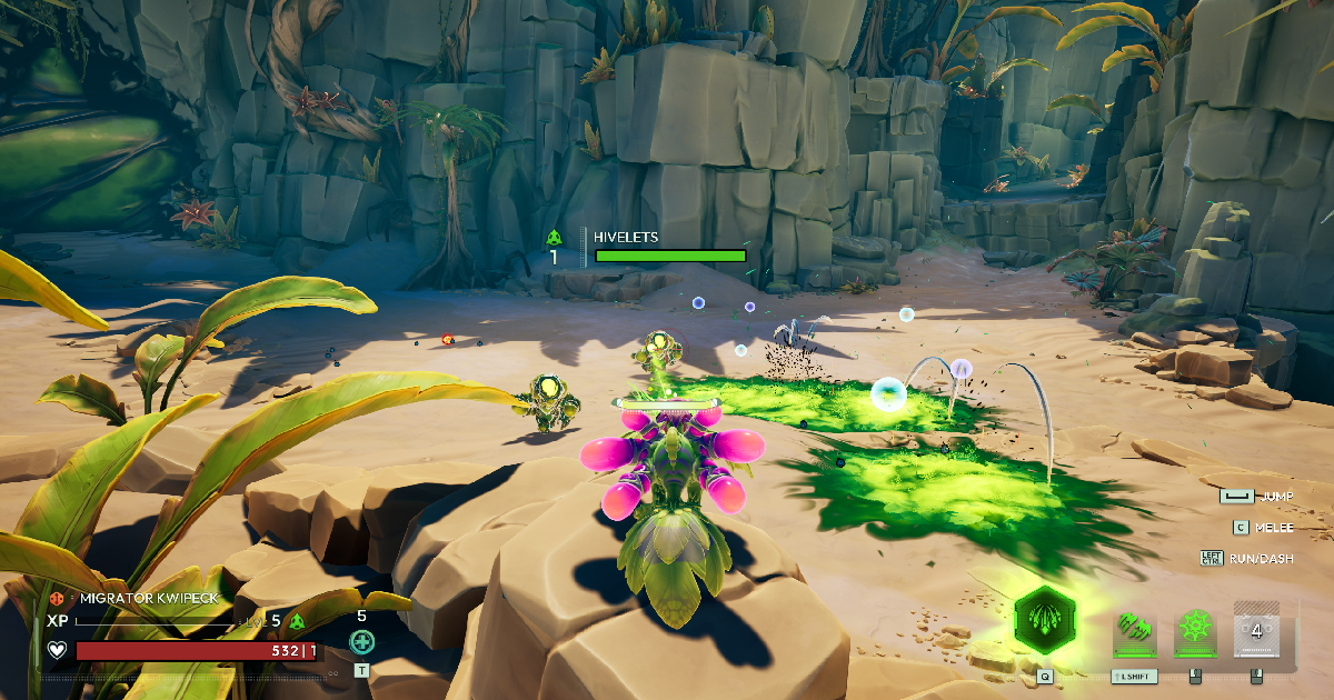 una scena di combattimento di voidling bound - nerdface