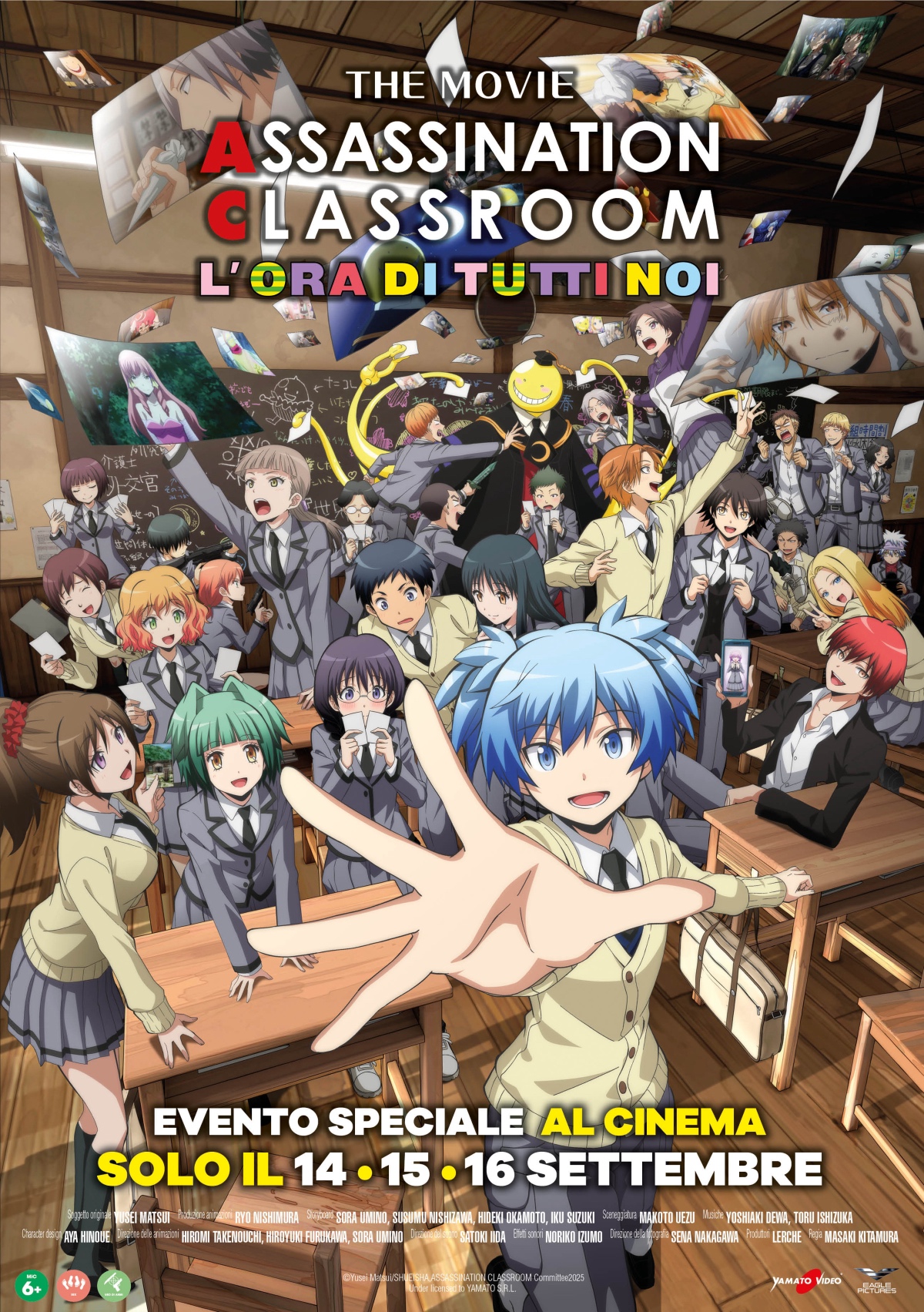 il poster ufficiale di assassination classroom l'ora di tutti - nerdface