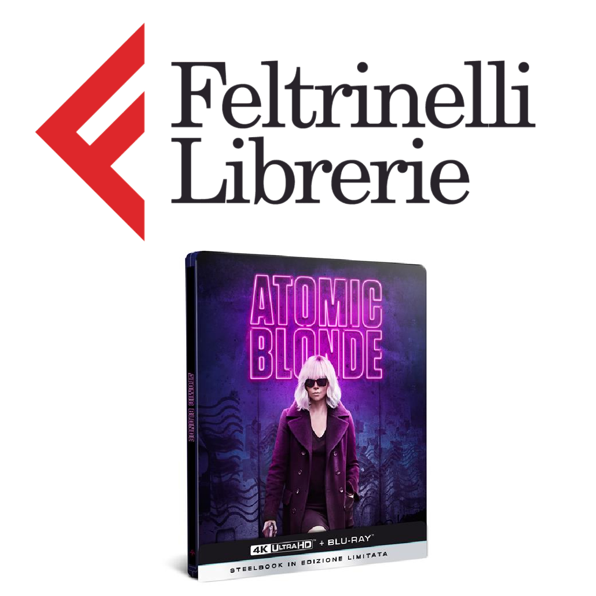 lo shop feltrinelli dove acquistare il blu-ray 4k uhd di atomica bionda - nerdface