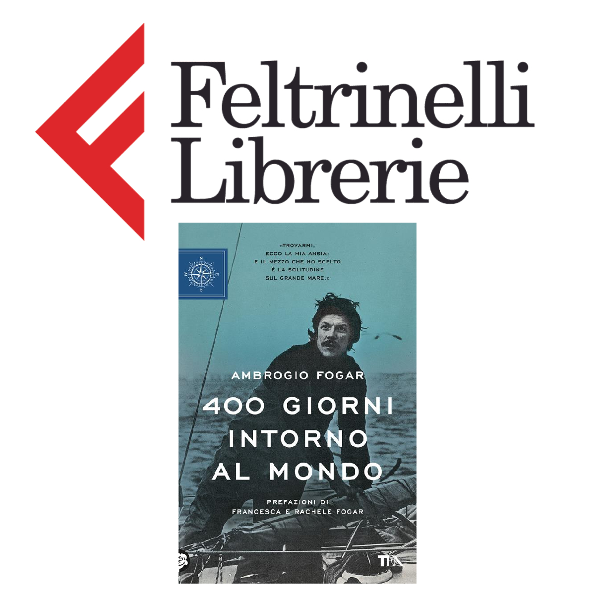 lo shop feltrinelli dove acquistare il libro 400 giorni intorno al mondo di ambrogio fogar - nerdface