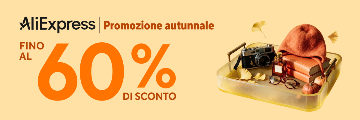 il link per accedere alla promo d'autunno di aliexpress - nerdface