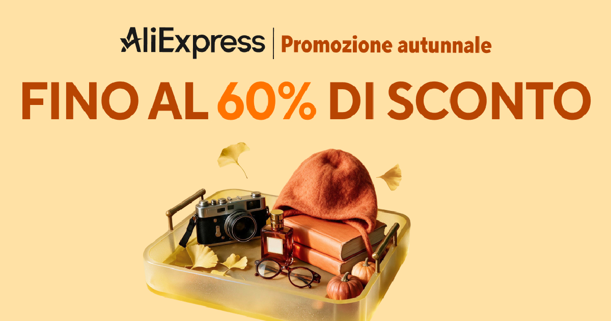 il link per accedere alla promo d'autunno di aliexpress - nerdface