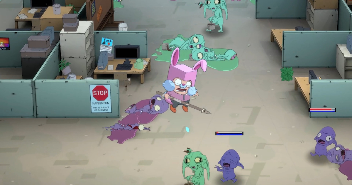 una scena di gioco di box knight - nerdface