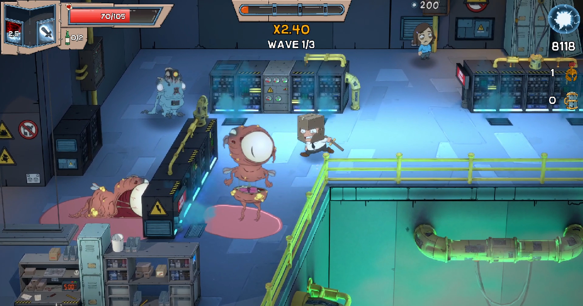 una scena di gioco di box knight - nerdface
