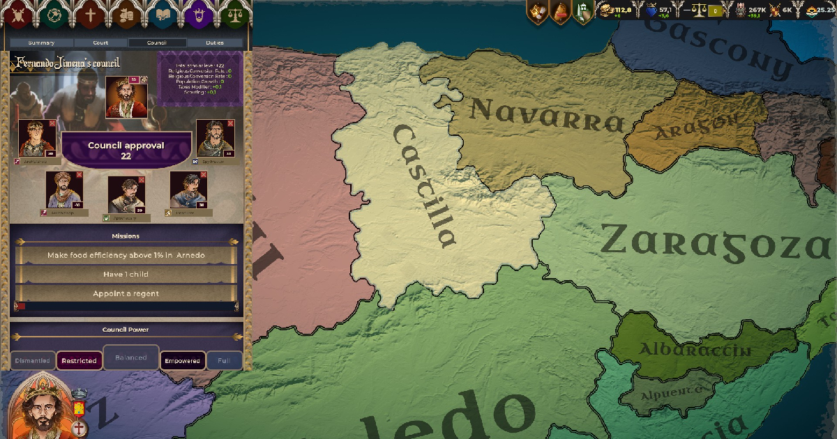 una scena di gioco di crown of hispania - nerdface