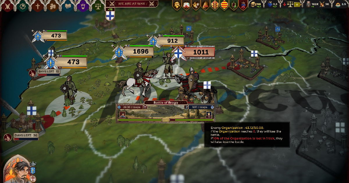 una scena di gioco di crown of hispania - nerdface