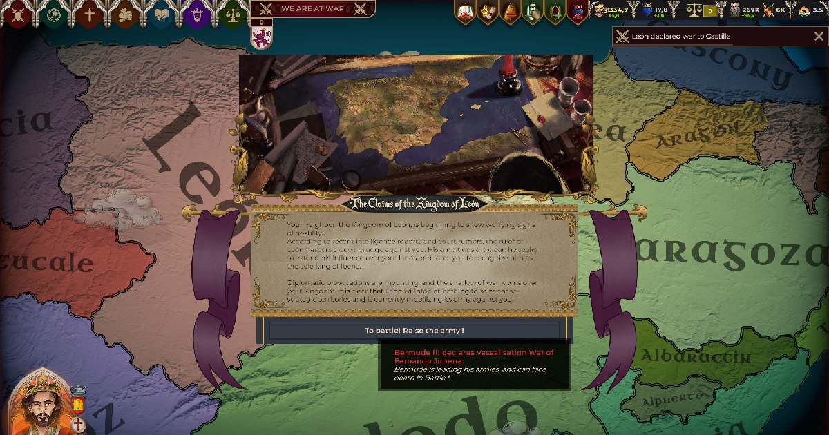 una scena di gioco di crown of hispania - nerdface