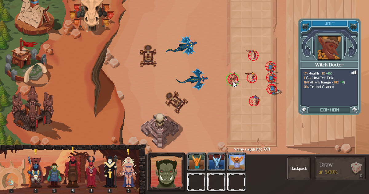 una scena di gioco di orc incremental - nerdface