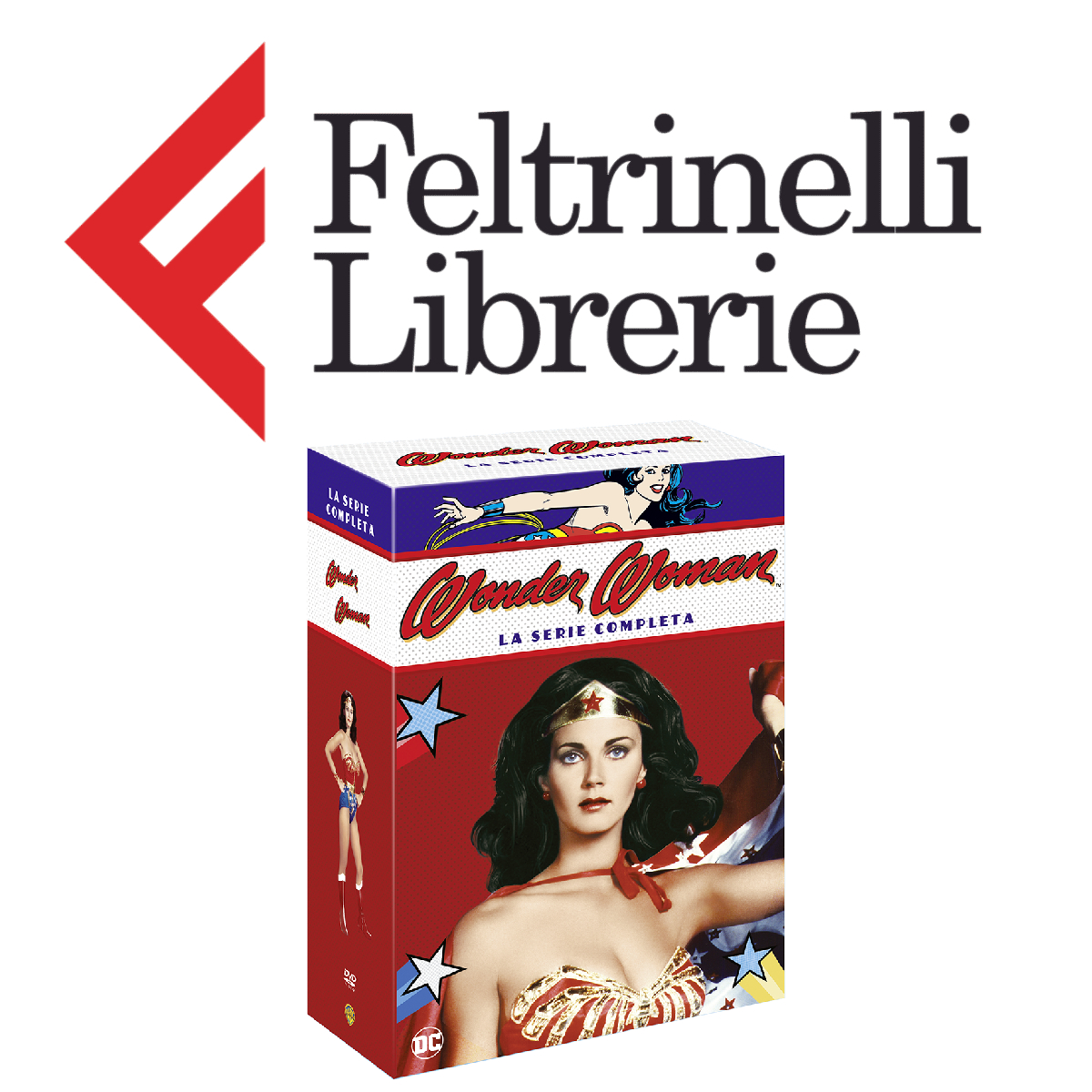 lo shop feltrinelli dove acquistare il cofanetto in dvd con la serie completa di wonder woman con lynda carter - nerdface
