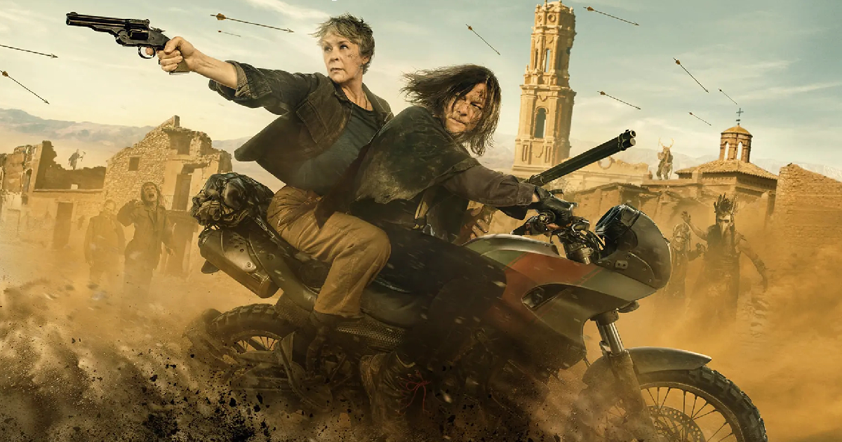 the-walking-dead-daryl-dixon-la-francia-e-caduta-recensione norman reedus su una moto in the walking dead daryl dixon - nerdface