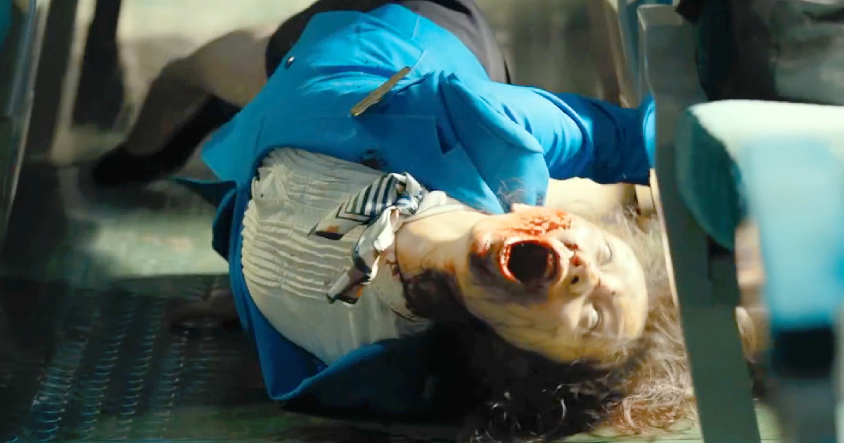 uno zombie si dimena in train to busan - nerdface