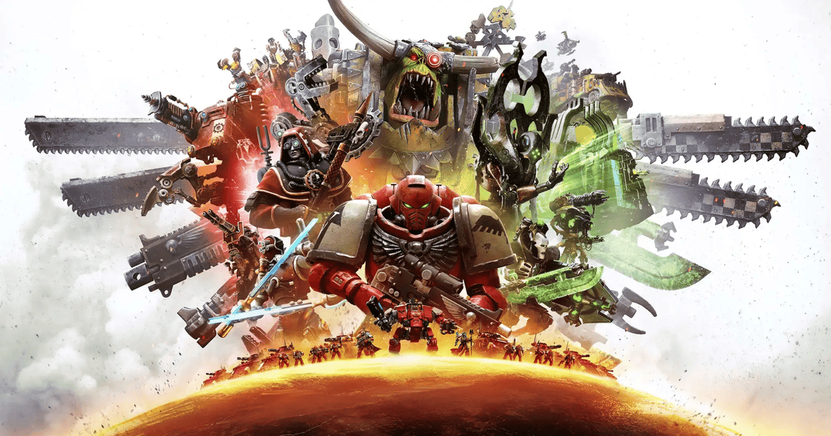 Blood Ravens, Ork, Necron e Adeptus mechanicus in Dawn of war 4 - nerdface